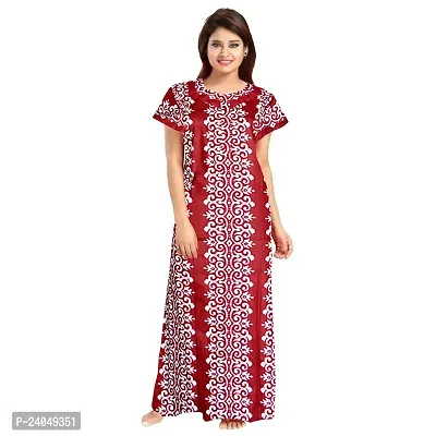 PMK FASHION 100% Cotton Kaftan for Women || Long Length Printed Nighty/Kaftan/Maxi/Night Gown/Night Dress/Nightwear Inner  Sleepwear for Women's (Combo Pack of 2)-thumb4