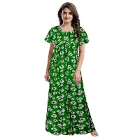 PMK FASHION 100% Cotton Nighty for Women || Long Length Printed Nighty/Maxi/Night Gown/Night Dress/Nightwear Inner .. Sleepwear for Women's (Combo Pack of 2)-thumb1