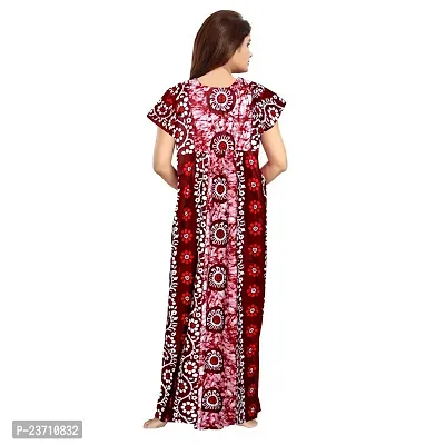 Stylish Multicoloured Cotton Printed Nighty For Women Pack Of 2-thumb5