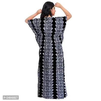 PMK FASHION 100% Cotton Kaftan for Women || Long Length Printed Nighty/Kaftan/Maxi/Night Gown/Night Dress/Nightwear Inner  Sleepwear for Women's (Combo Pack of 2)-thumb3