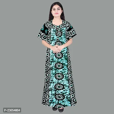 Elegant Cotton Printed Nighty For Women- Pack Of 2-thumb4