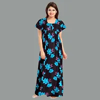 Elegant Cotton Printed Nighty For Women- Pack Of 2-thumb1