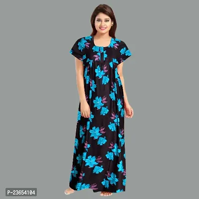 Elegant Cotton Printed Nighty For Women- Pack Of 2-thumb2