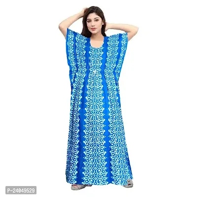 PMK FASHION 100% Cotton Kaftan for Women || Long Length Printed Nighty/Kaftan/Maxi/Night Gown/Night Dress/Nightwear Inner  Sleepwear for Women's (Combo Pack of 2)-thumb4