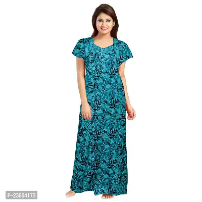 Elegant Cotton Printed Nighty For Women- Pack Of 2-thumb2