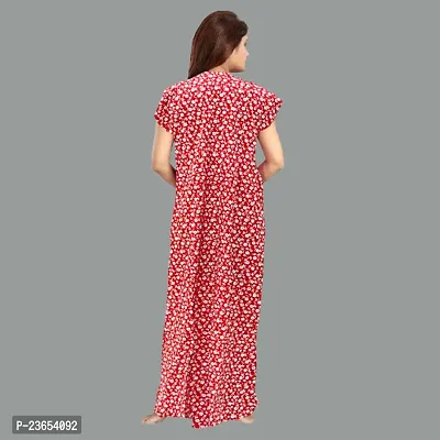 Elegant Cotton Printed Nighty For Women- Pack Of 2-thumb3