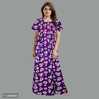 Elegant Cotton Printed Nighty For Women- Pack Of 2-thumb2