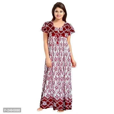 PMK FASHION 100% Cotton Kaftan || Long Length Printed Nighty/Kaftan/Maxi/Night Gown/Night Dress/Nightwear Inner  Sleepwear for Women's (Combo Pack of 2)-thumb2