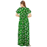 Stylish Multicoloured Cotton Printed Nighty For Women Pack Of 2-thumb1