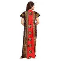 PMK FASHION 100% Cotton Nighty for Women || Long Length Printed Nighty/Maxi/Night Gown/Night Dress/Nightwear Inner  Sleepwear for Women's (Combo Pack of 2)-thumb2