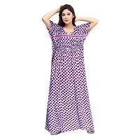 PMK FASHION 100% Cotton Kaftan for Women || Long Length Printed Nighty/Kaftan/Maxi/Night Gown/Night Dress/Nightwear Inner  Sleepwear for Women's (Combo Pack of 2)-thumb1