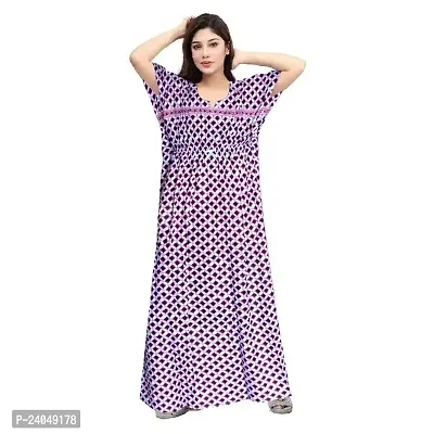 PMK FASHION 100% Cotton Kaftan for Women || Long Length Printed Nighty/Kaftan/Maxi/Night Gown/Night Dress/Nightwear Inner  Sleepwear for Women's (Combo Pack of 2)-thumb2