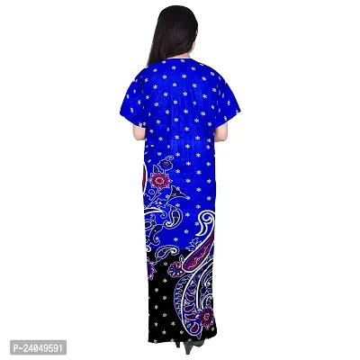 PMK FASHION 100% Cotton Nighty for Women || Long Length Printed Nighty/Maxi/Night Gown/Night Dress/Nightwear Inner  Sleepwear for Women's (Combo Pack of 2)-thumb3