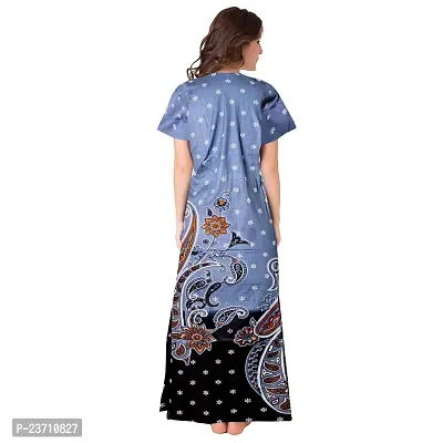 Stylish Multicoloured Cotton Printed Nighty For Women Pack Of 2-thumb5