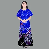 Elegant Cotton Printed Nighty For Women- Pack Of 2-thumb1