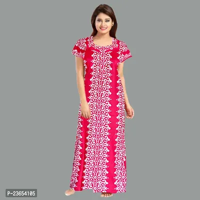 Elegant Cotton Printed Nighty For Women- Pack Of 2-thumb2