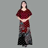 Elegant Cotton Printed Nighty For Women- Pack Of 2-thumb3