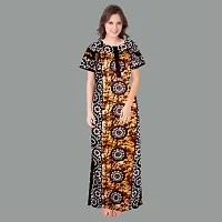 Elegant Cotton Printed Nighty For Women- Pack Of 2-thumb1