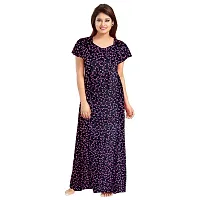 PMK FASHION 100% Cotton Nighty for Women || Long Length Printed Nighty/Maxi/Night Gown/Night Dress/Nightwear Inner  Sleepwear for Women's (Combo Pack of 2)-thumb3