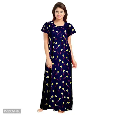 Elegant Cotton Printed Nighty For Women- Pack Of 2-thumb2