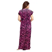 PMK FASHION 100% Cotton Nighty for Women || Long Length Printed Nighty/Maxi/Night Gown/Night Dress/Nightwear Inner  Sleepwear for Women's (Combo Pack of 2)-thumb2