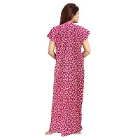 PMK FASHION 100% Cotton Kaftan for Women Long Length Printed Nighty/Kaftan/Maxi/Night Gown/Night Dress/Nightwear Inner  Sleepwear for Women s (Combo Pack of 2) Pink-thumb2