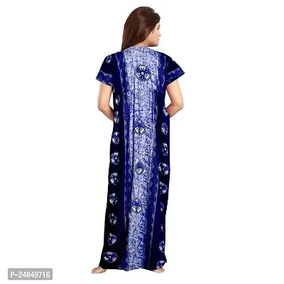 PMK FASHION 100% Cotton Nighty for Women || Long Length Printed Nighty/Maxi/Night Gown/Night Dress/Nightwear Inner  Sleepwear for Women's (Combo Pack of 2)-thumb5