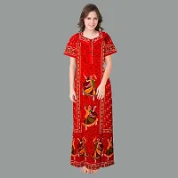 Elegant Cotton Printed Nighty For Women- Pack Of 2-thumb1