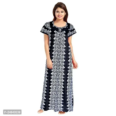 PMK FASHION 100% Cotton Kaftan for Women || Long Length Printed Nighty/Kaftan/Maxi/Night Gown/Night Dress/Nightwear Inner Sleepwear for Women's (Combo Pack of 2)-thumb4