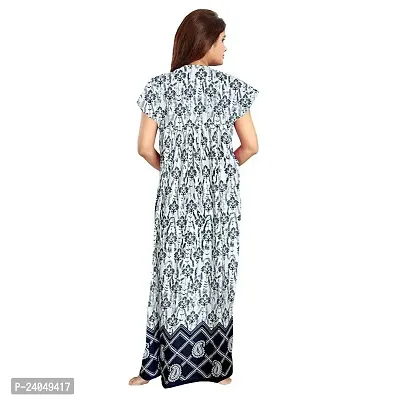 PMK FASHION 100% Cotton Nighty for Women || Long Length Printed Nighty/Maxi/Night Gown/Night Dress/Nightwear Inner  Sleepwear for Women's (Combo Pack of 2)-thumb3