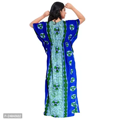 PMK FASHION 100% Cotton Kaftan for Women || Long Length Printed Nighty/Kaftan/Maxi/Night Gown/Night Dress/Nightwear Inner  Sleepwear for Women's (Combo Pack of 2)-thumb5