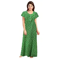 Stylish Multicoloured Cotton Printed Nighty For Women Pack Of 2-thumb1