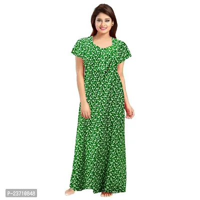 Stylish Multicoloured Cotton Printed Nighty For Women Pack Of 2-thumb2