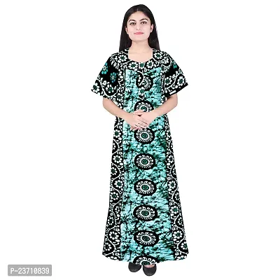 Stylish Multicoloured Cotton Printed Nighty For Women Pack Of 2-thumb2