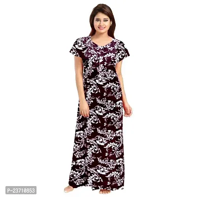 Stylish Multicoloured Cotton Printed Nighty For Women Pack Of 2-thumb4