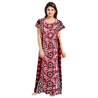 PMK FASHION 100% Cotton Nighty for Women || Long Length Printed Nighty/Maxi/Night Gown/Night Dress/Nightwear Inner  Sleepwear for Women's (Combo Pack of 2)-thumb3