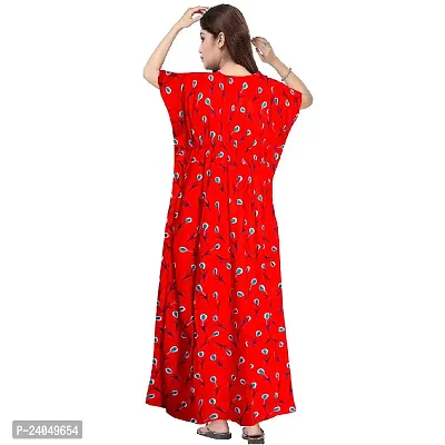 PMK FASHION 100% Cotton Kaftan for Women || Long Length Printed Nighty/Kaftan/Maxi/Night Gown/Night Dress/Nightwear Inner  Sleepwear for Women's (Combo Pack of 2)-thumb5