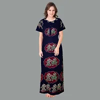 Elegant Cotton Printed Nighty For Women- Pack Of 2-thumb1