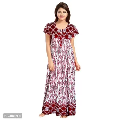 PMK FASHION 100% Cotton Kaftan for Women || Long Length Printed Nighty/Kaftan/Maxi/Night Gown/Nightwear Inner  Sleepwear for Women's (Combo Pack of 2)-thumb2