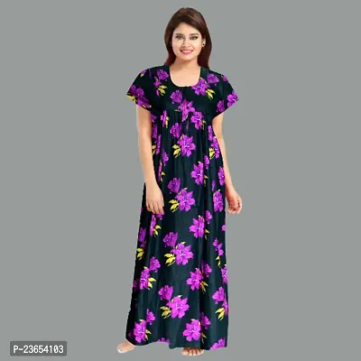 Elegant Cotton Printed Nighty For Women- Pack Of 2-thumb2