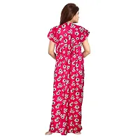 PMK FASHION 100% Cotton Nighty for Women || Long Length Printed Nighty/Maxi/Night Gown/Night Dress/Nightwear Inner  Sleepwear for Women's (Combo Pack of 2)-thumb4