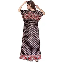 PMK FASHION 100% Cotton Kaftan for Women || Long Length Printed Nighty/Kaftan/Maxi/Night Gown/Night Dress/Nightwear Inner  Sleepwear for Women's (Combo Pack of 2)-thumb2