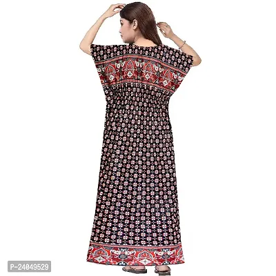 PMK FASHION 100% Cotton Kaftan for Women || Long Length Printed Nighty/Kaftan/Maxi/Night Gown/Night Dress/Nightwear Inner  Sleepwear for Women's (Combo Pack of 2)-thumb3