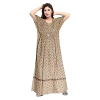 PMK FASHION 100% Cotton Kaftan for Women || Long Length Printed Nighty/Kaftan/Maxi/Night Gown/Night Dress/Nightwear Inner  Sleepwear for Women's (Combo Pack of 2)-thumb3