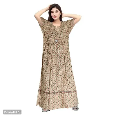 PMK FASHION 100% Cotton Kaftan for Women || Long Length Printed Nighty/Kaftan/Maxi/Night Gown/Night Dress/Nightwear Inner  Sleepwear for Women's (Combo Pack of 2)-thumb4