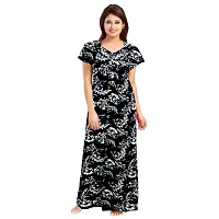 Stylish Multicoloured Cotton Printed Nighty For Women Pack Of 2-thumb1