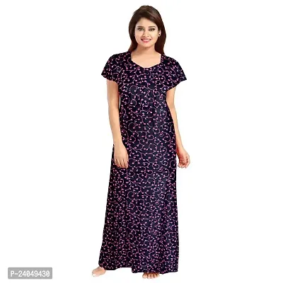 PMK FASHION 100% Cotton Kaftan for Women || Long Length Printed Nighty/Kaftan/Maxi/Night Gown/Night Dress/Nightwear Inner Sleepwear for Women's (Combo Pack of 2)-thumb2