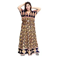 PMK FASHION 100% Cotton Kaftan for Women || Long Length Printed Nighty/Kaftan/Maxi/Night Gown/Night Dress/Nightwear Inner  Sleepwear for Women's (Combo Pack of 2)-thumb1