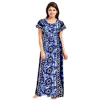 PMK FASHION 100% Cotton Nighty for Women || Long Length Printed Nighty/Maxi/Night Gown/Night Dress/Nightwear Inner  Sleepwear for Women's (Combo Pack of 2)-thumb3