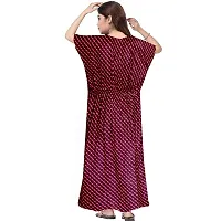 PMK FASHION 100% Cotton Kaftan for Women || Long Length Printed Nighty/Kaftan/Maxi/Night Gown/Night Dress/Nightwear Inner  Sleepwear for Women's (Combo Pack of 2)-thumb4